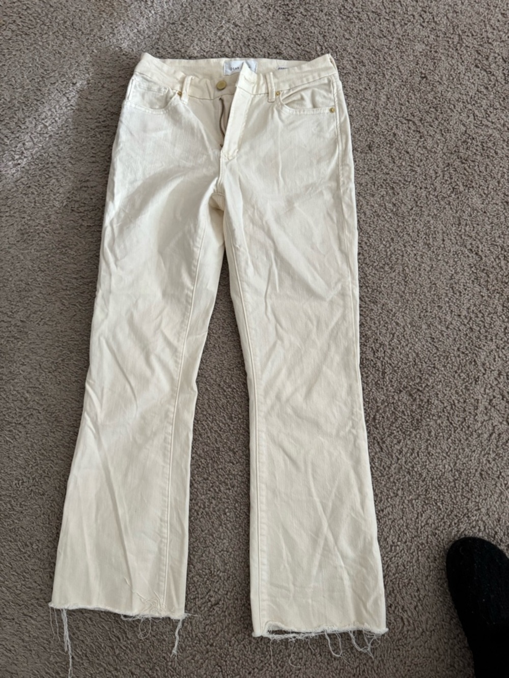 Dear John Jeanne Flare Jeans in Cream